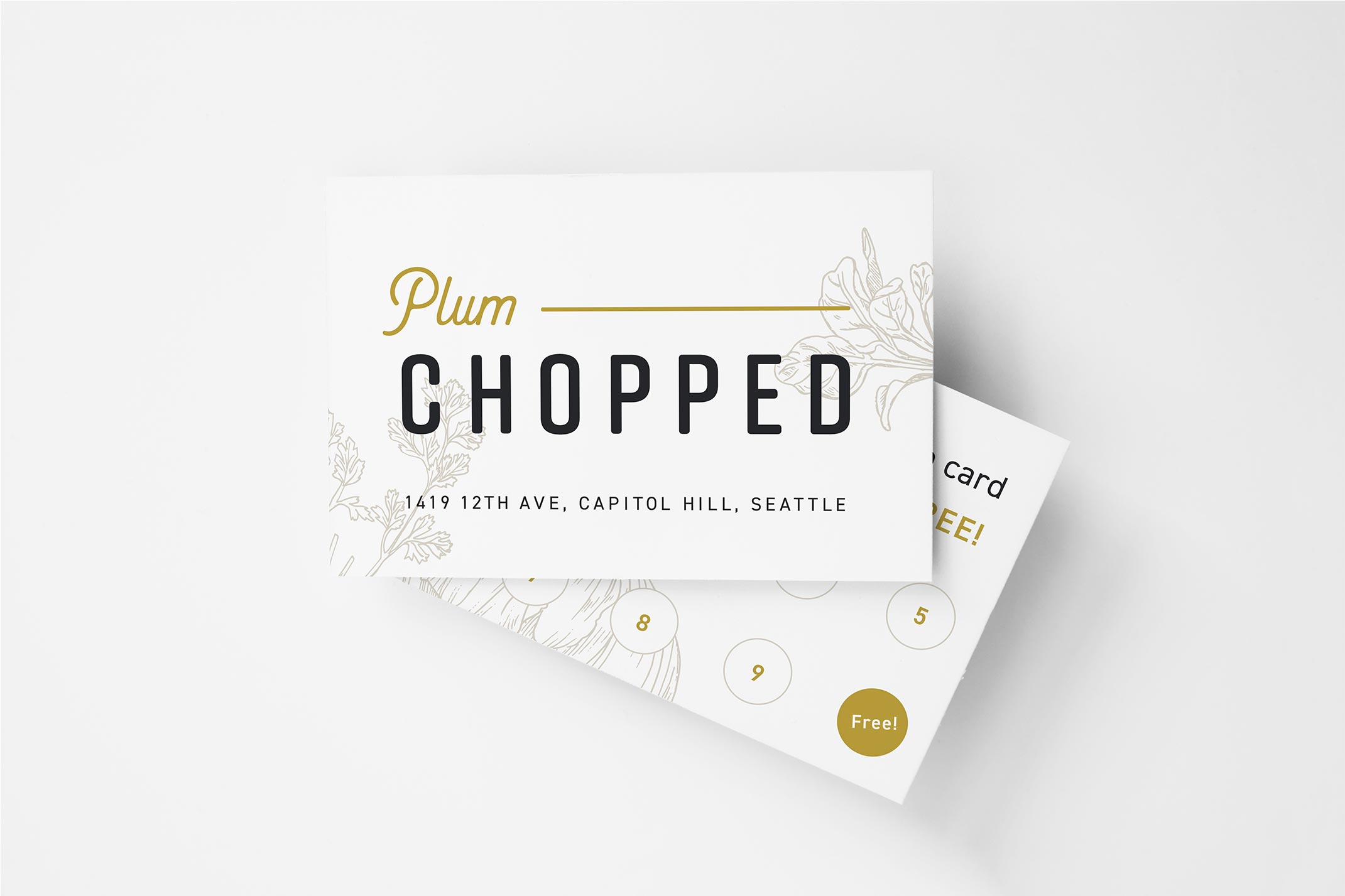 Plum Chopped Loyalty Cards